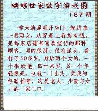 24187期: 3D蝴蝶世家蝴蝶彩图