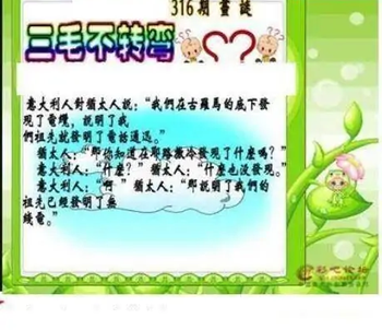 25316期: 三毛3D精品图谜