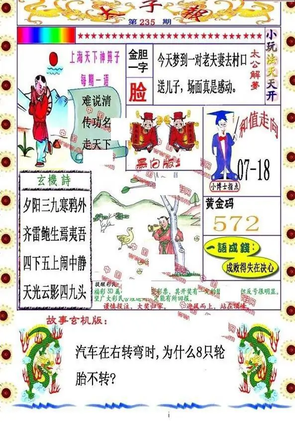 25235期: 福彩3D丹东全图分析