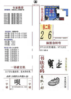 26099期: 福彩3D全套图版参考