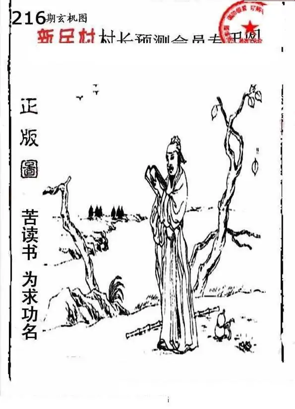 25216期: 老村长福彩3D天天图谜