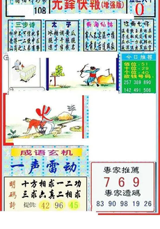 26108期: 福彩3D丹东全图分析