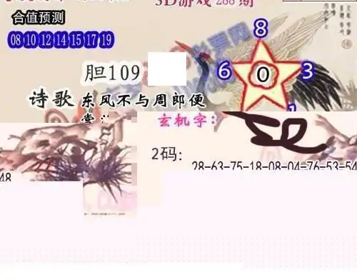 25288期: 白老3D杀码图版