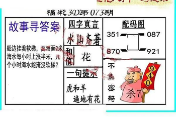 26073期: 福彩3D丹东全图分析