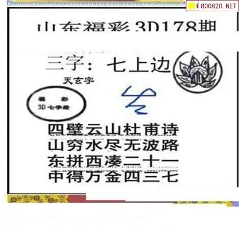 25178期: 三毛3D精品图谜