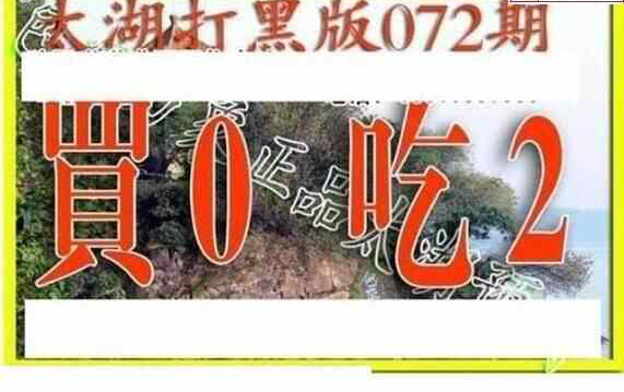 24072期: 太湖图福彩3D精品预测