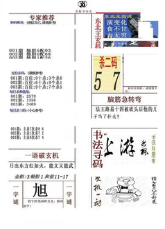 26003期: 福彩3D全套图版参考