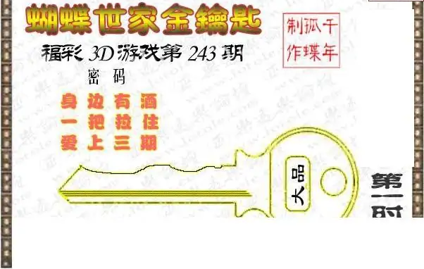 25243期: 3D蝴蝶世家蝴蝶彩图