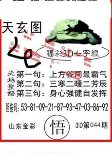 26044期: 福彩3D丹东全图分析