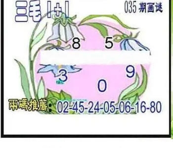 26035期: 三毛3D精品图谜