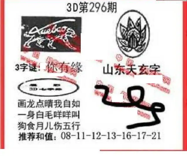 25296期: 福彩3D丹东全图分析