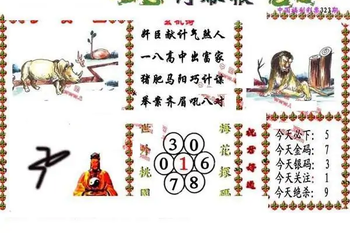 25323期: 福彩3D丹东全图分析