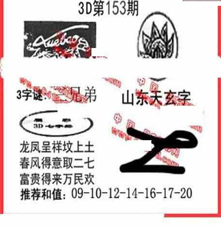 24153期: 福彩3D丹东全图分析