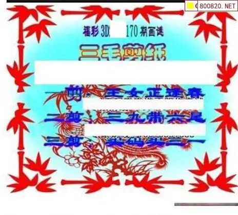 25170期: 三毛3D精品图谜
