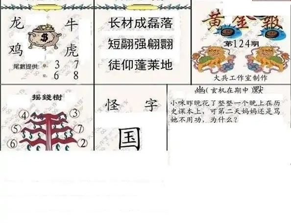 25124期: 大兵福彩3D黄金报图版