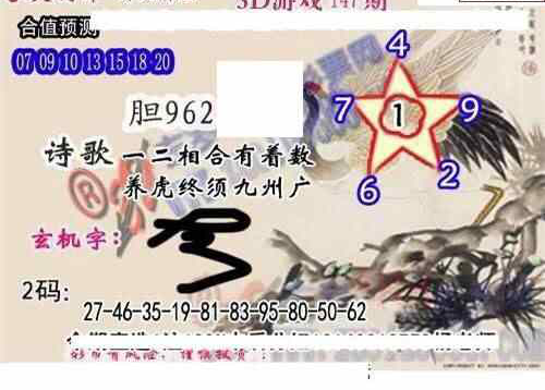 24147期: 白老3D杀码图版