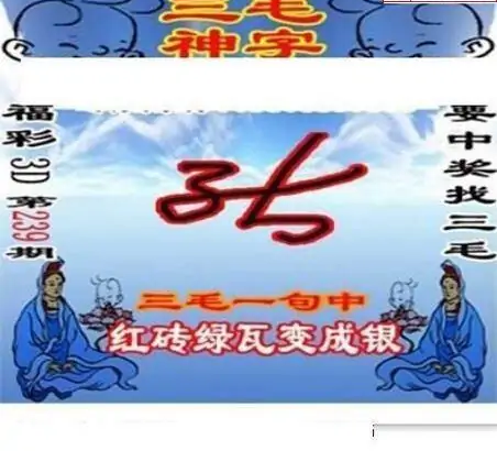 25239期: 三毛3D精品图谜