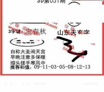 25051期: 福彩3D丹东全图分析