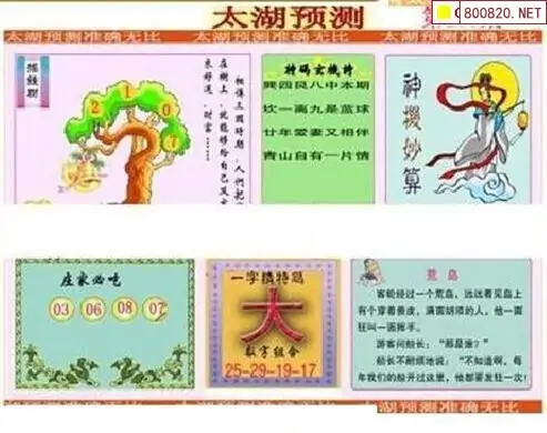 25175期: 太湖图福彩3D精品预测