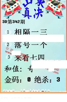 25342期: 福彩3D丹东全图分析