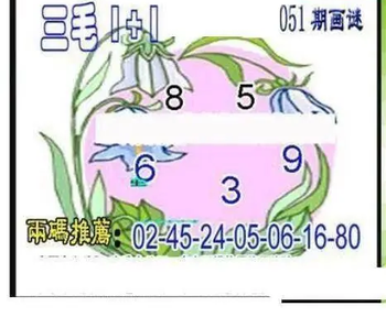 26051期: 三毛3D精品图谜