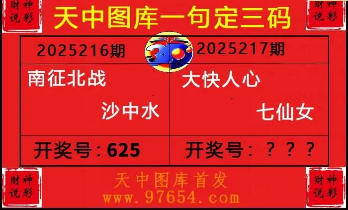 25217期: 财神说彩3D全套图版