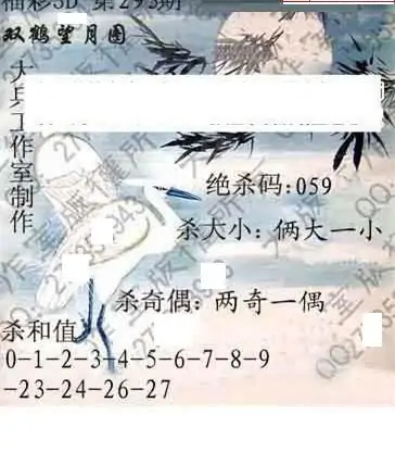 25293期: 大兵福彩3D黄金报图版