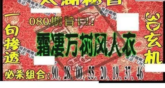 25080期: 太湖图福彩3D精品预测