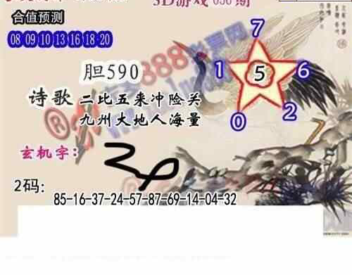 25056期: 白老3D杀码图版