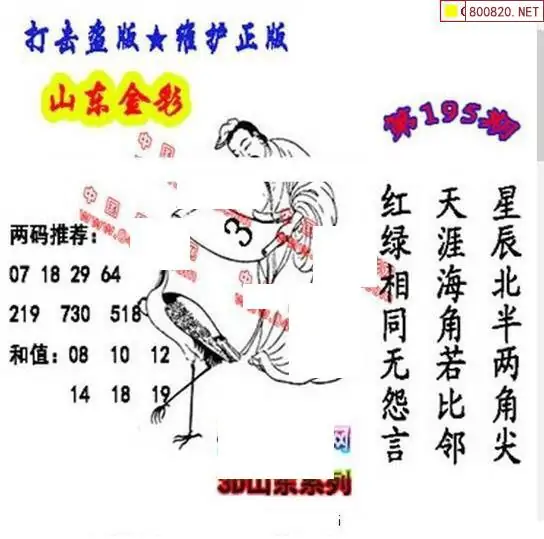 25195期: 福彩3D丹东全图分析