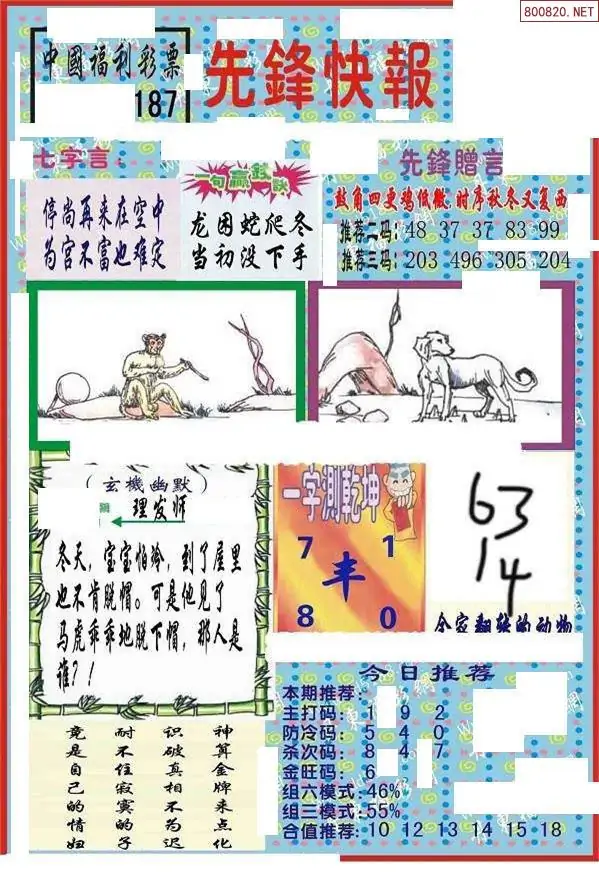 25187期: 福彩3D丹东全图分析