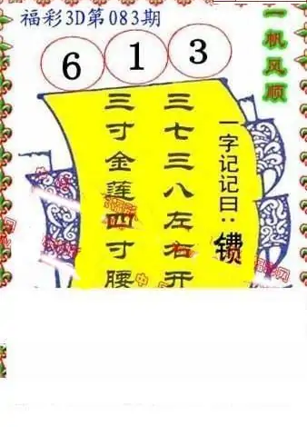 25083期: 福彩3D丹东全图分析