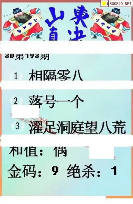 25193期: 福彩3D丹东全图分析