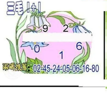 26084期: 三毛3D精品图谜