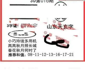 26016期: 福彩3D丹东全图分析