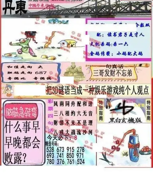 25294期: 福彩3D丹东全图分析