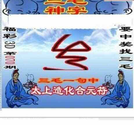 24070期: 三毛3D精品图谜