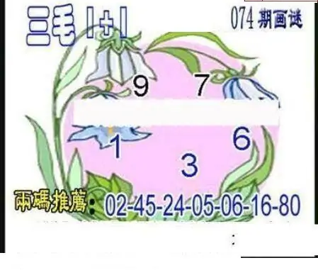 25074期: 三毛3D精品图谜