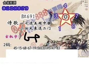 25324期: 白老3D杀码图版