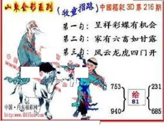 25216期: 福彩3D丹东全图分析
