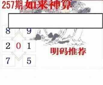 24257期: 白老3D杀码图版