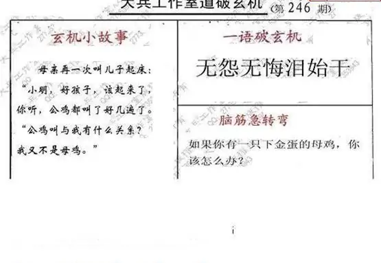 25246期: 大兵福彩3D黄金报图版