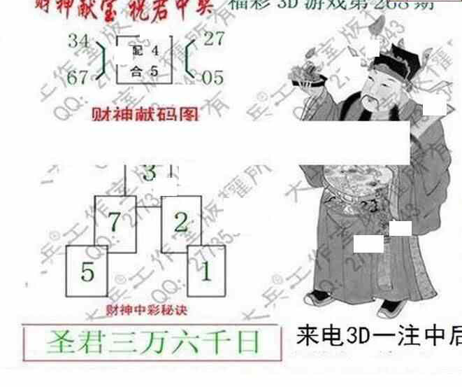 24268期: 大兵福彩3D黄金报图版