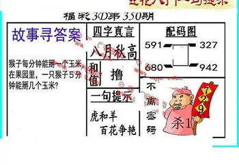 25350期: 福彩3D丹东全图分析