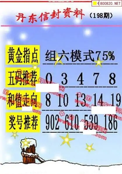 25198期: 福彩3D丹东全图分析