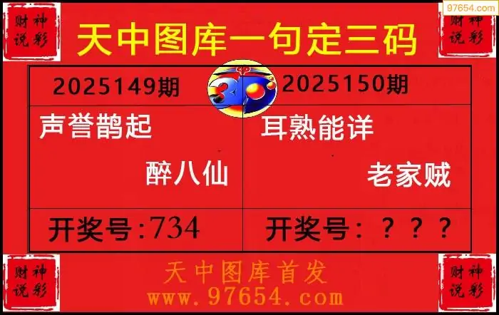 25150期: 财神说彩3D全套图版