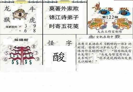 24122期: 大兵福彩3D黄金报图版