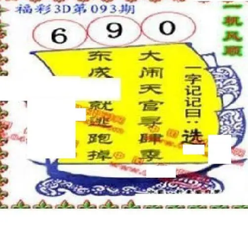 26093期: 福彩3D丹东全图分析