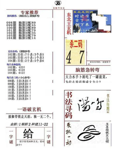 26104期: 福彩3D全套图版参考