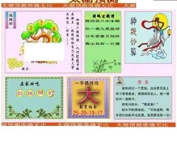 25130期: 太湖图福彩3D精品预测